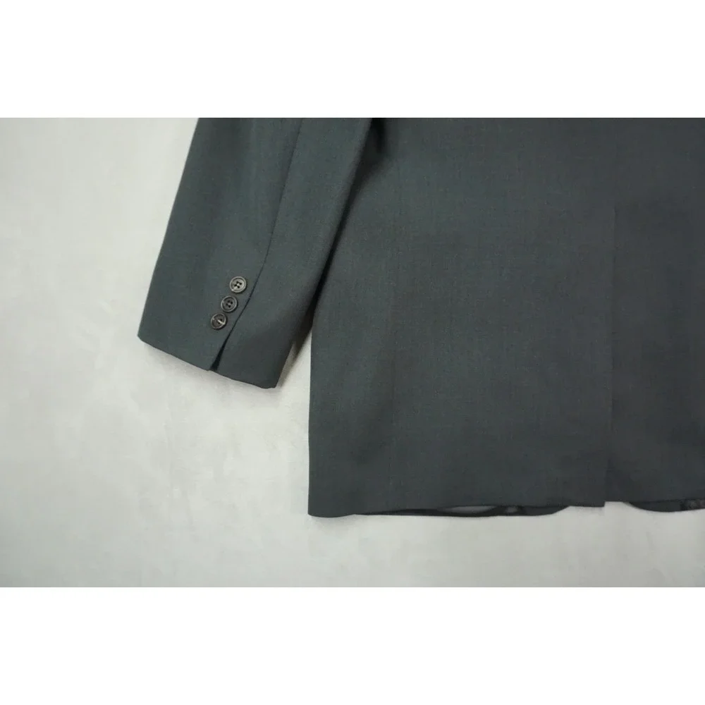 Brooks Brothers Wool Blazer Mens 40R Charcoal Gray Made in‎ Italy Sport Coat